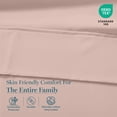 thumbnail image 5 of Casa Platino King Size Sheet Set – 450TC 100% Cotton Cooling Bed Sheets King, Hotel Luxury Finish, Silky Soft Comfort, Durable Daily Bedding, Machine Washable – Sepia Rose, 5 of 8