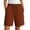 *Brown, variant on ClodeEU Women's Linen Cotton Drawstring Elastic Waist Shorts, Casual Summer Beach Shorts with Pockets Beige,Women's Plus L