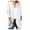 White, variant on Women Long Sleeve Knit Drape Front Cardigan Soft Warm Sweater Jacket Outerwear