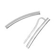 thumbnail image 4 of JewelStop 14k White Gold Shiny Ear Cuff Climbers Post Earrings - 2x24mm, 1.4gr., 4 of 5