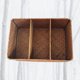 thumbnail image 3 of Seaweed Woven Desktop Storage Box 3-Compartment Woven Basket Debris Storage Basket (Yellow), 3 of 5