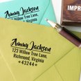 thumbnail image 3 of Printtoo Custom Return Address Calligraphy Personalized Family Address Wood Mounted Rubber Stamp, 3 of 4