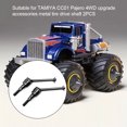 thumbnail image 4 of Vogacara Paquete de 2 ejes de transmisión Eje de transmisión Eje largo de transmisión Eje delantero trasero Piezas de repuesto para 4WD CC01-010 Negro Type3 NO3 Vogacara FN001651-01, 4 of 6