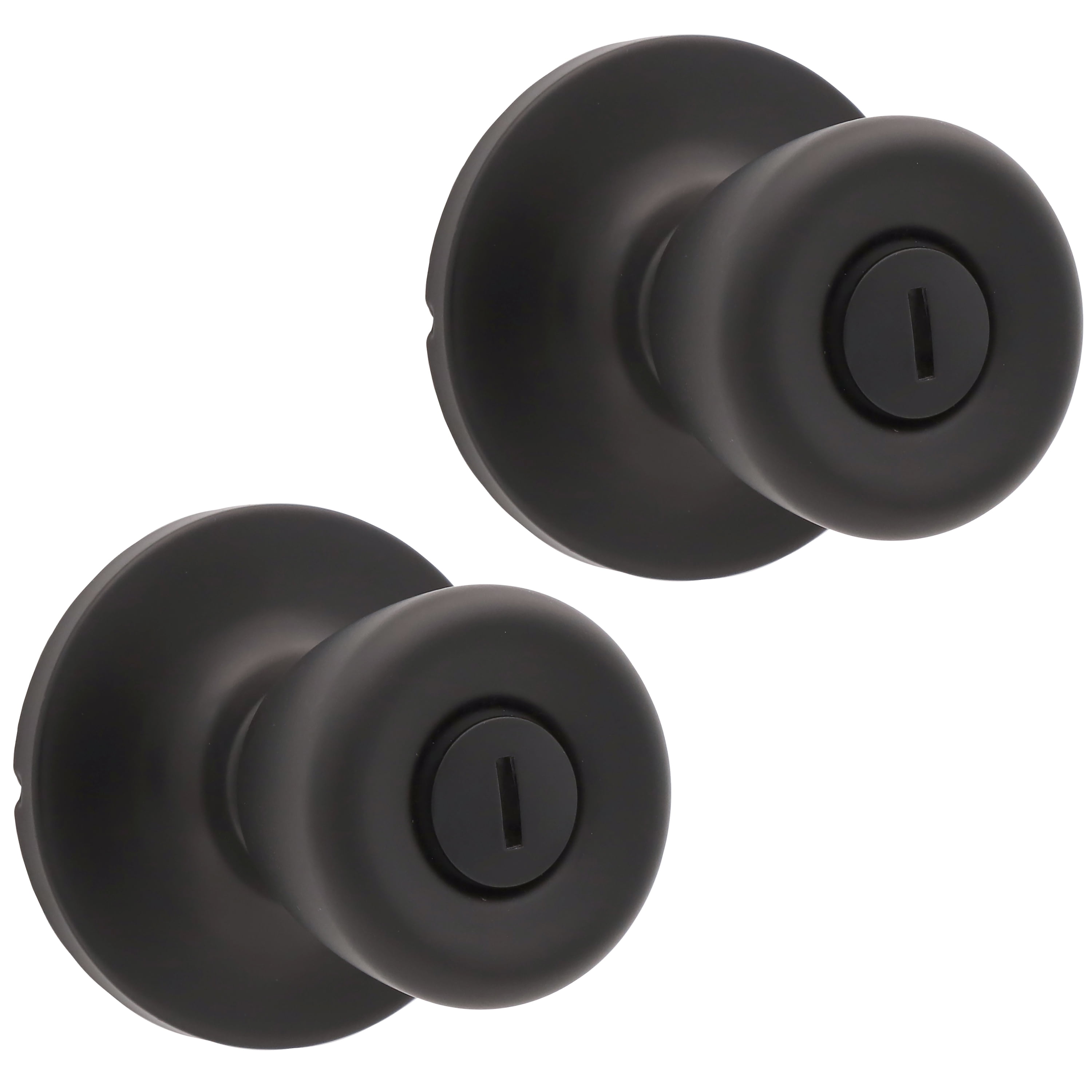 Lokhaus Privacy Tulip Doorknob Matte Black 2 Count