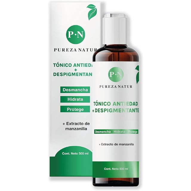 Tónico Antimanchas Hidratante facial despigmentante | Tónico antiedad que rehidrata, protege y rejuvenece tu piel con efecto anti-manchas para rutina skincare 500ml