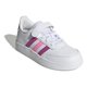 thumbnail image 2 of Tenis Blanco Niña adidas Breaknet 2.0 Rosa Ligero Cómodo Sneakers Original Agujetas Ajustable blanco 19.5, 2 of 10