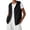 L0124 Black, variant on Women Sleeveless Hooded Zip Up Casual Sweatshirt Waistcoat With Pockets Outwear Jacket