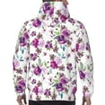 thumbnail image 7 of Honeii Rose Flowers Pattern Mens Hoodies Men's Loose Sleeve Sweatshirt,Pullover Hooded Sweatshirt for Men,Essentials Hoodie-Medium, 7 of 7
