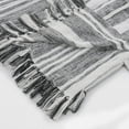 thumbnail image 3 of Sterling Birch Harbor Striped Organic Cotton Throw Blanket, Gray & White, 50" x 60", 3 of 9