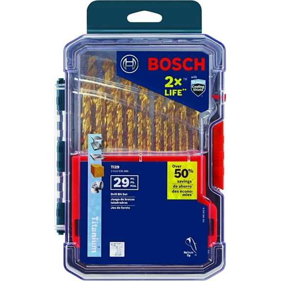 Bosch Titanium Metal Drill Bit Set 29Pc