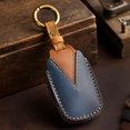 thumbnail image 4 of Key Fob Cover Compatible with Toyota Tundra Corolla Cross Venza Sequoia Highlander Avalon RAV4 Camry C-HR Prius Keychain Case Holder Protector,Blue, 4 of 7