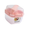 thumbnail image 3 of Caja para ensaladas, ensaladera de 1300ml, compartimento práctico multiusos para llevar, recipiente para ensalada, frutero para puré de patatas y Rosa, 3 of 9