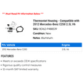 thumbnail image 2 of Thermostat Housing - Compatible with 2012 Mercedes-Benz C250 2.5L V6, 2 of 2
