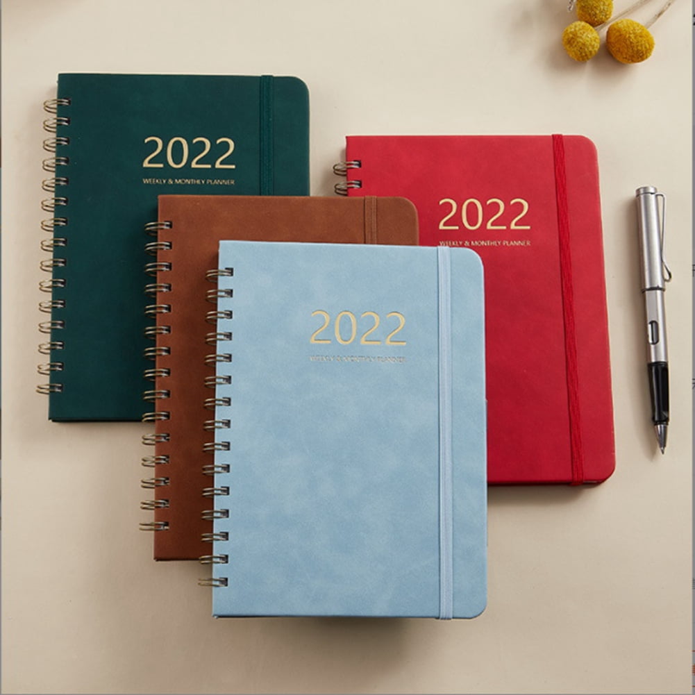 2022 schedule book Weekly Plan Book Full English Schedule Book PU