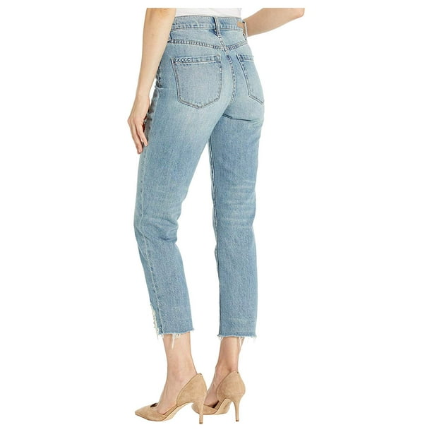 Blank NYC - Blank NYC The Madison Crop Denim Jeans with Destructed Hem ...