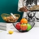 thumbnail image 5 of Canasta de frutas de hierro forjado nórdico, moderna y creativa, de un solo nivel, con soporte decorativo de alambre para servir frutas, verduras y pan. 1 cesta para servir frutas y verduras., 5 of 8