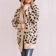 thumbnail image 4 of Qarigey Cárdigan de punto para mujer con bolsillos estampado de puntos Otoño Invierno cálido abrigo Casual moda ropa informal suéter tamaño Prendas para la parte del cuerpo Caqui Qarigey AP012980-02, 4 of 6