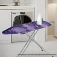 thumbnail image 2 of HELLHERO Ironing Board Cover, Standard Size Iron Board Covers with Heavy Duty Adjustable Elastic Edges, Heatproof Ironing Board Covers for Smooth Ironing(Purple, 15"x54"), 2 of 5
