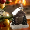 thumbnail image 4 of Quemador de incienso Yeacher Cabaña de Troncos de Resina con Árbol de Navidad, 4 of 8