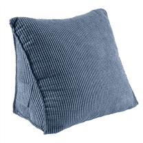 Reading Backrest Cushion Wedge Pillow Back Lumbar Pad Bed Office Chair Rest Support Pillow(Blue)
