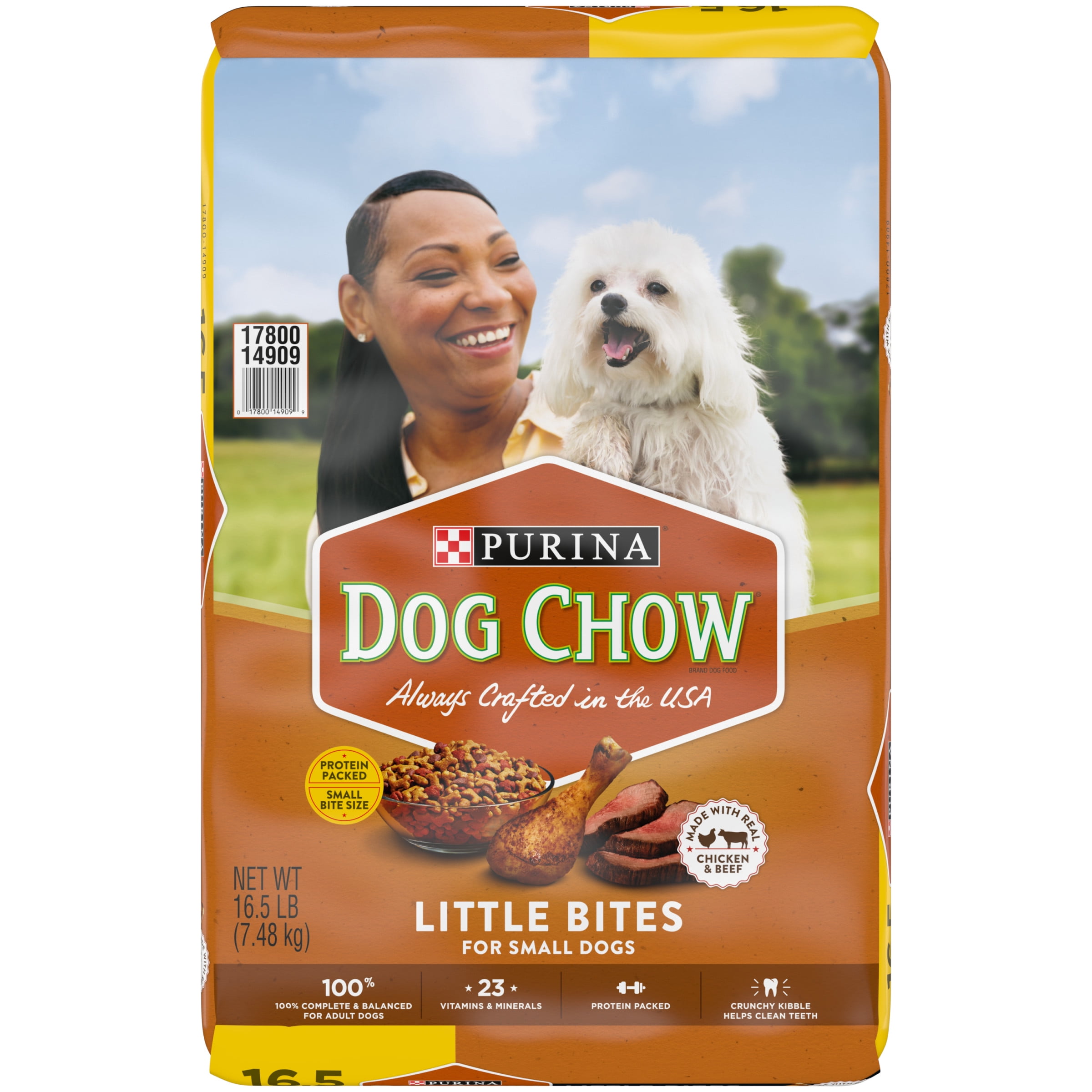 Juguetón claro Alcalde Purina Dog Chow Real Chicken & Beef Gravy Dry Dog Food, 16.5 lb Bag -  Walmart.com