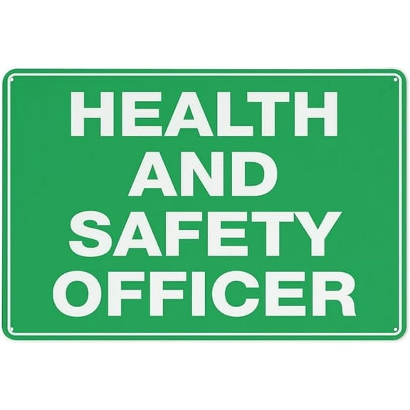 Health And Safety Officer Sign Outdoor Metal Sign - 12 X 8 Metal Signs For Busines,Workplace,Office,Home,Delivery Signs