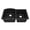 Black, variant on Karran Undermount Quartz Composite 32 in. 60/40 Double Bowl Kitchen Sink in Brown