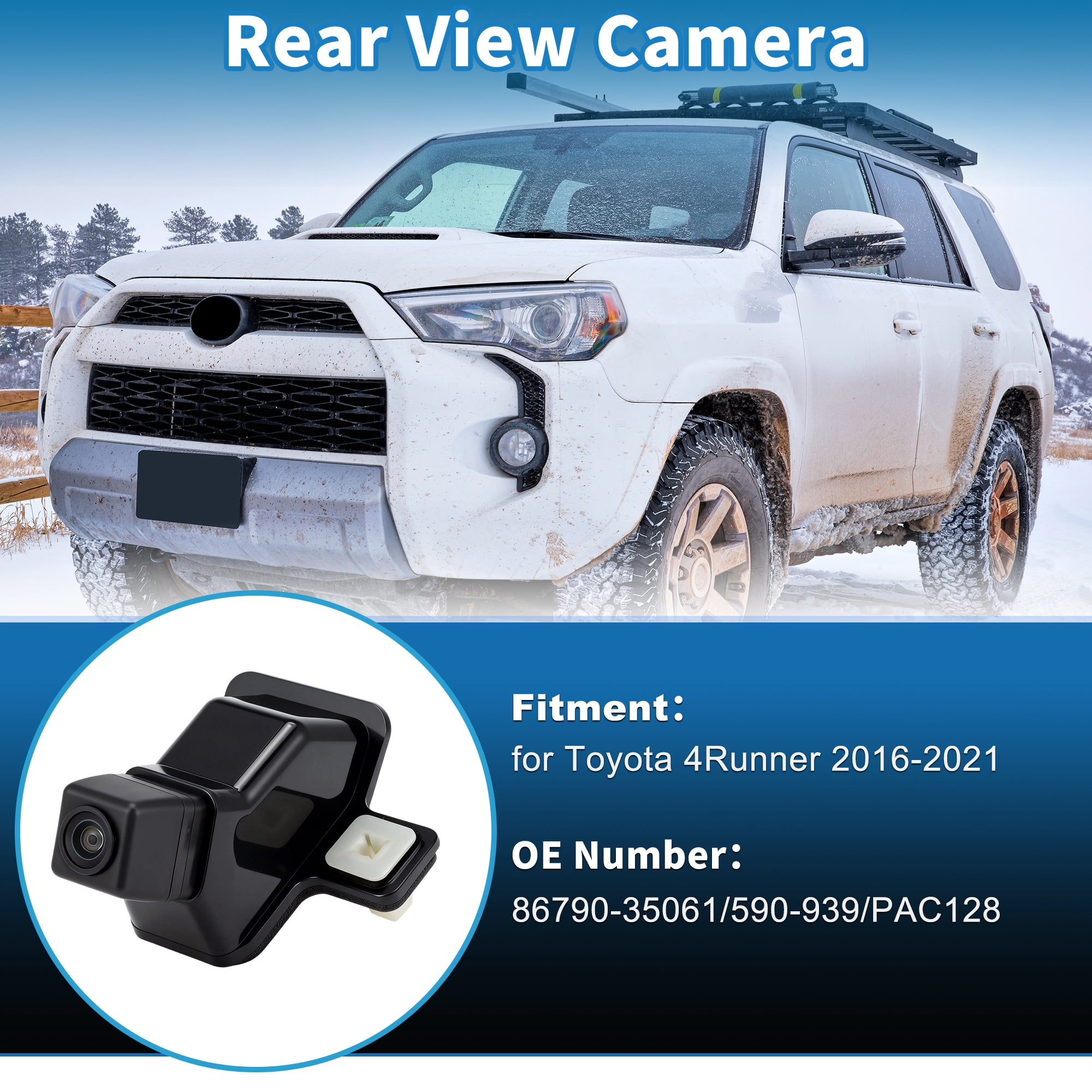 Unique Bargains Rear View Camera for Toyota 4Runner 2016-2021 Backup Camera OE Replacement