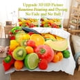 thumbnail image 4 of Beds King Twin Full Pillowcase with 3PCS Set Bedding Single 3D Size Cover Quilt Fruit Bed Double Set Cover Duvet Thin, 4 of 7