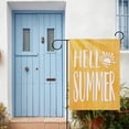 thumbnail image 5 of Hello Summer Yellow Small Decorative Garden Flag, Sun Sunshine Yard Lawn Outside Decor, Seasonal Burlap Outdoor Home Decoration Double Sided 12.5 x 18, 5 of 6
