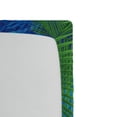 thumbnail image 2 of Ambesonne Flowers Fitted Sheet, Palm Leaves Plumeria, Queen Size, Blue, 2 of 2