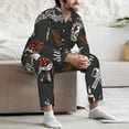 thumbnail image 7 of Daiia Japanese Sushi Hashi for Men's Long-Sleeved Pajama Set – Soft & Comfortable Sleepwear Button-Up Pajamas Cozy Lounge Wear-Large, 7 of 7