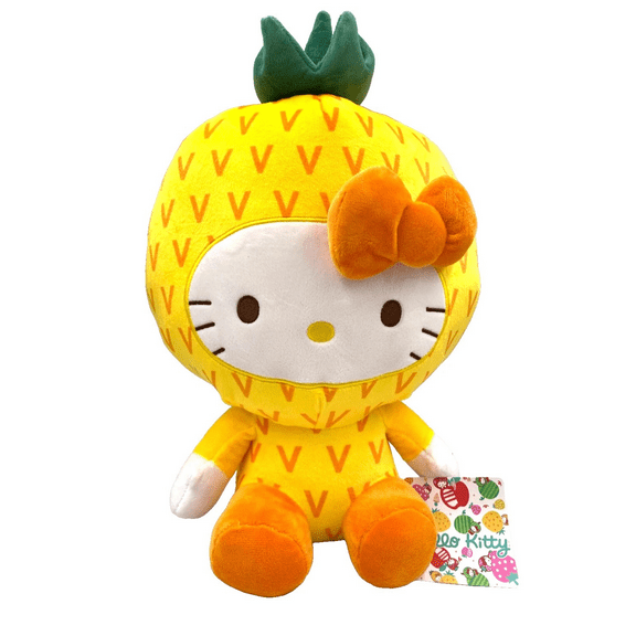 Hello Kitty Plush Toy Yellow Pineapple Suit 9 inch Plush Doll