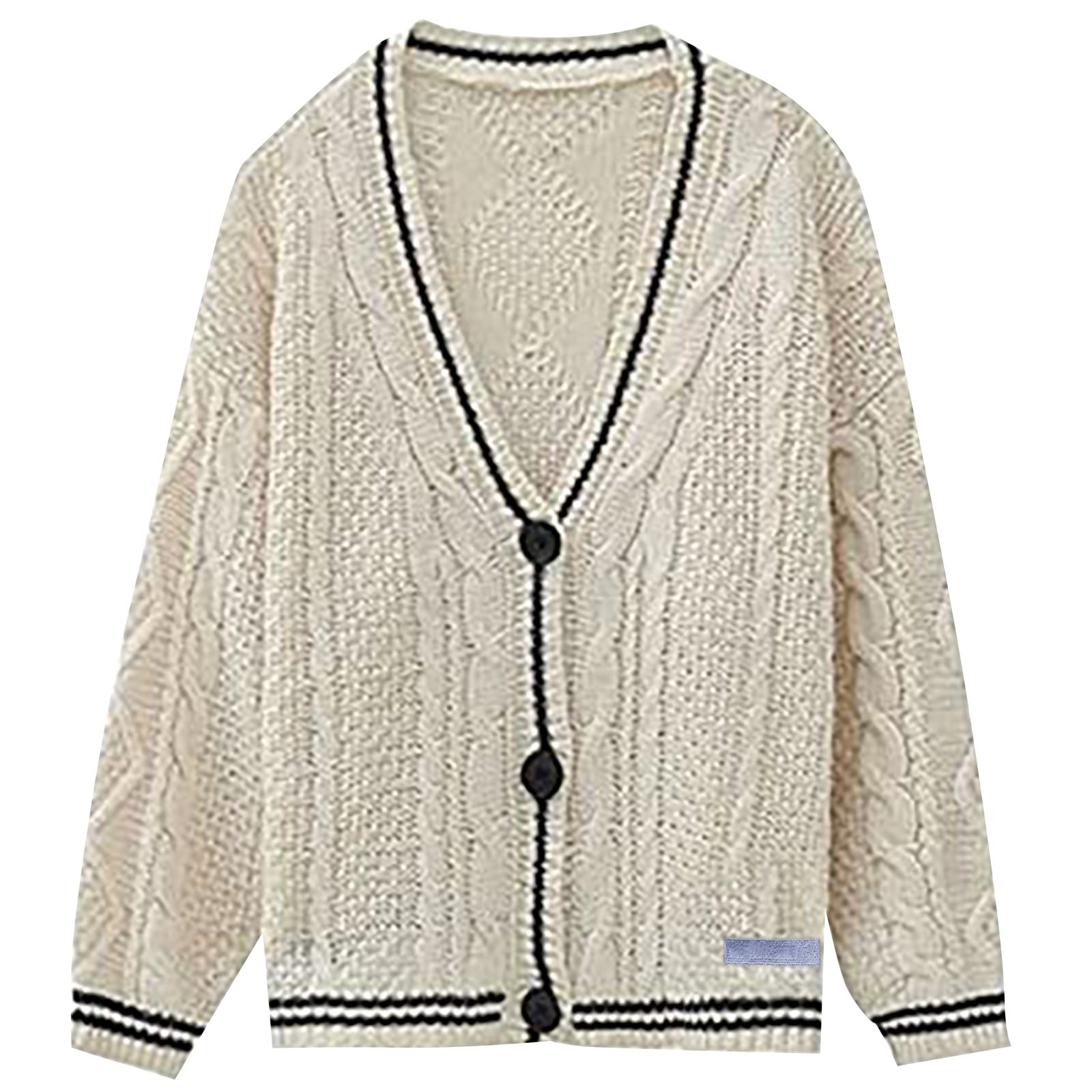 Shiusina Women's Long Sleeves Cardigan Carabiner Open Front Casual  Lightweight Knit Batwing Sweater Coat Beige Beige L - Walmart.com