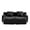 Black, variant on Teddy Fabric Loveseat, Boneless 2 Seater Sofa, Compact Small Space Couch, No Assembly,Black
