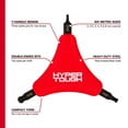 thumbnail image 3 of Hyper Tough 3-Way Heavy-Duty Hex Key Set, 4 Pieces, 3 of 17