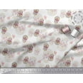 thumbnail image 3 of Soimoi White Heavy Satin Fabric Artistic Colorful Skull Print Sewing Fabric Yard 54 Inch Wide, 3 of 3