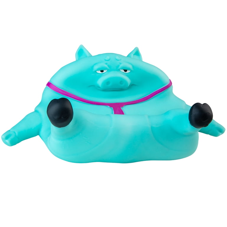 ORB Funkee Animalz Pig JUMBO (Teal) - Over 4.5 lb Stretchy Pig