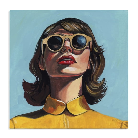 Stupell Industries Art Deco Beautiful Sunshiny Day Retro Canvas Art, 17 x 17, by Kate Jarvik Birch