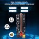 thumbnail image 1 of VER009C-PLUS PCIe Riser con LED USB 3.0 PCI-E 1X a 16X Extender (Rojo), 1 of 9