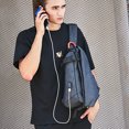 thumbnail image 4 of Bolso bandolera para hombre y mujer, mochila pequeña, bolso de hombro, bolso de pecho, mochila impermeable, 4 of 6