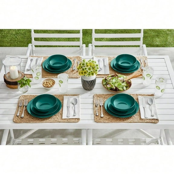 Malachite Green Melamine Salad Plate (Set of six pieces)