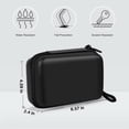 thumbnail image 4 of Funda rígida para consola de juegos portátil analógica de bolsillo, color negro, 4 of 7