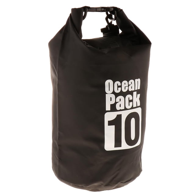 Bolsas Estancas de10L Bolsa Seca para Deportes Acuáticos Snokel Bolsa de Almacenamiento de Ropa Zapato Czado Botel Teléfono Móvil Negro Baoblaze impermeable bolsas secas mochila