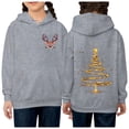 thumbnail image 2 of Girls Christmas Hoodie Soft Long Sleeve Sweatshirt Cute Pullover Top Cozy Winter Clothes For Kids Holiday Outfit, 2 of 4