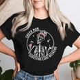 thumbnail image 2 of Skeleton Coffee Cheer Mom T-Shirt, Surviving Comp Weekend Women's Tee, Trendy and Fun Shirt for Cheer Moms, Perfect Gift for Moms Supporting Their Dancers or Athletes, 2 of 3