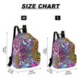 thumbnail image 2 of FORMRS Mini Backpack Purse for Women Quilted Travel Daypack Casual Shoulder Bag, Green Wavy Plaid, 2 of 7