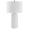 thumbnail image 3 of Uttermost 1-Light Coastal Ceramic Table Lamp in White/Brushed Nickel, 3 of 8