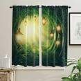 thumbnail image 3 of Forest Green Magic Fantasy Nature Scenery Tree Curtains in the Bedroom Living Room Hall Window Kitchen Decoration Drapes, 3 of 6