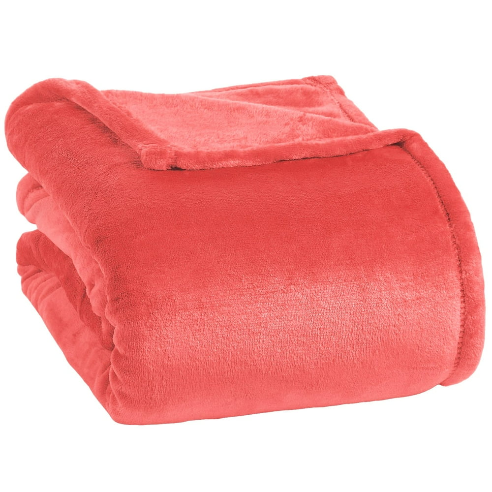 Opulence Berkshire Velvetloft Blanket Coral / Full/Queen